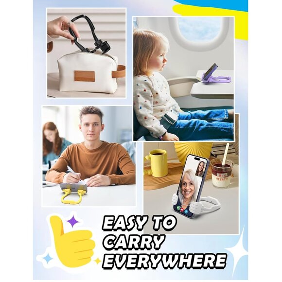 PICK ONE Thumbs Up Pink and White Cell Phone iPad Adjustable Stand NWoT - Picture 5 of 5